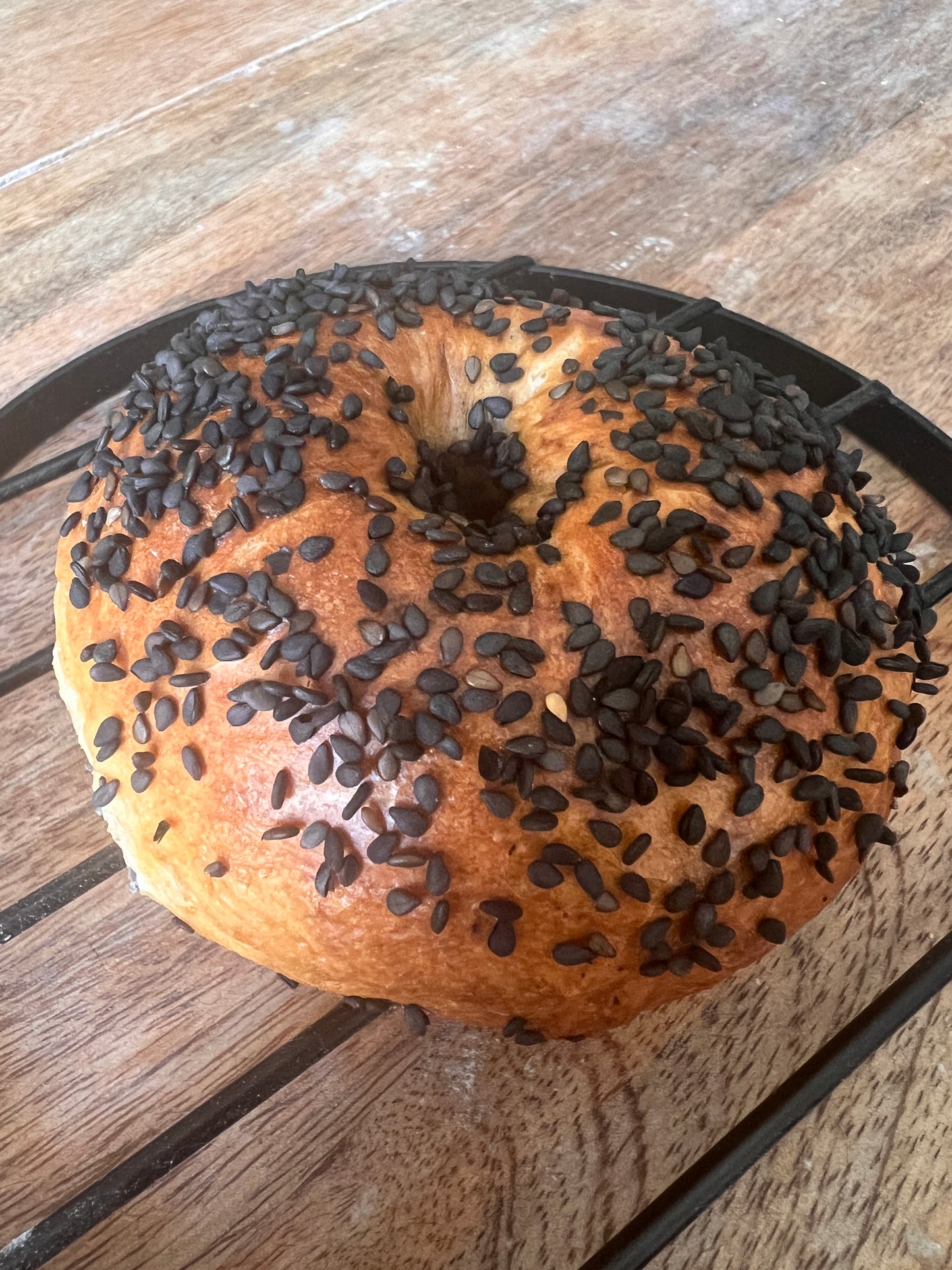 New York Style Black Sesame Bagels - Dozen